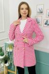 159785 Kazayagi Desen Astarli Blazer Ceket